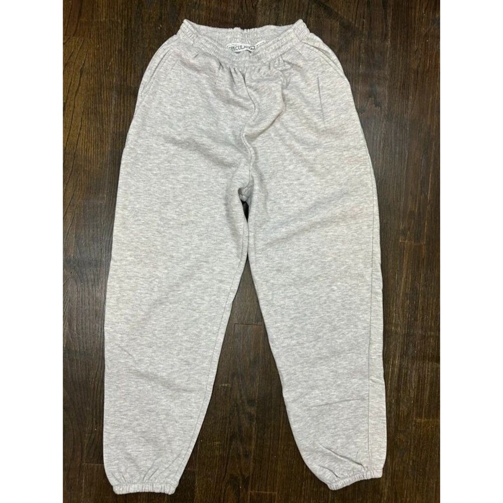 Vintage 90s Speculation Gray Minimalistic Baggy Jogger Pants Pockets M 27 Inseam